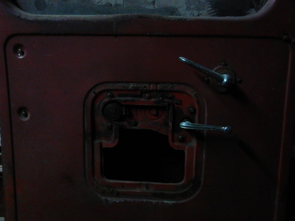 Remove the door latch without removing the window and/or regulator