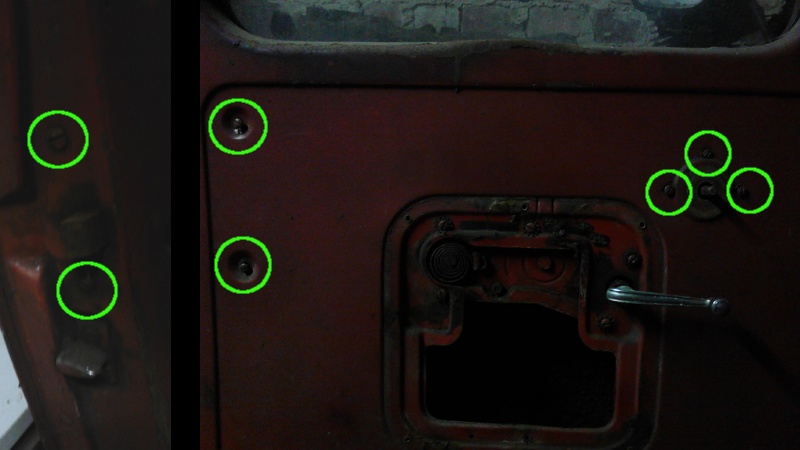 Remove the door latch without removing the window and/or regulator