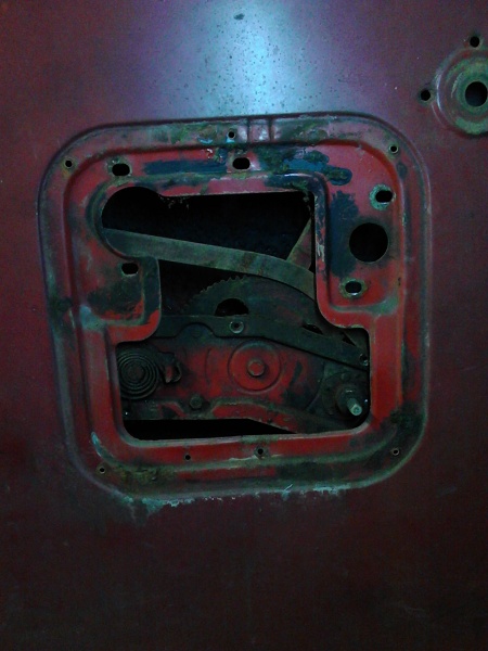 Remove the door latch without removing the window and/or regulator