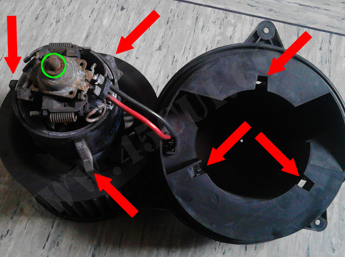 Heater blower only works on highest switch position